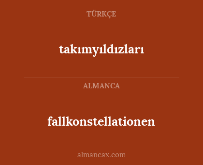 fallkonstellationen - takımyıldızları