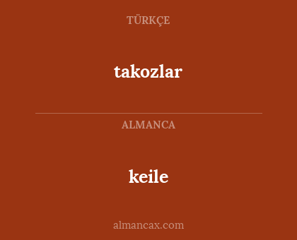 keile - takozlar