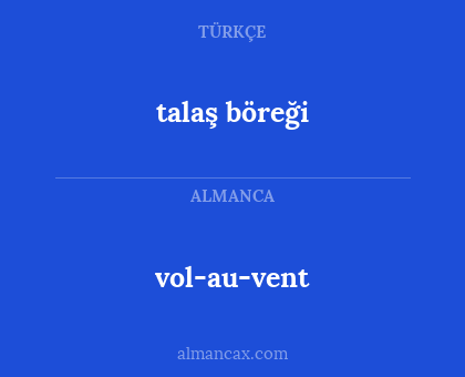 talaş böreği - vol-au-vent