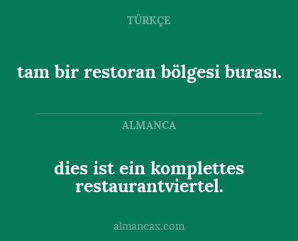 dies ist ein komplettes restaurantviertel. - tam bir restoran bölgesi burası.