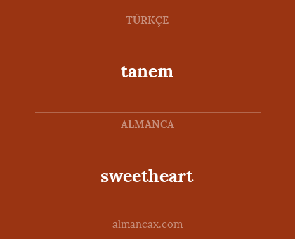 sweetheart - tanem