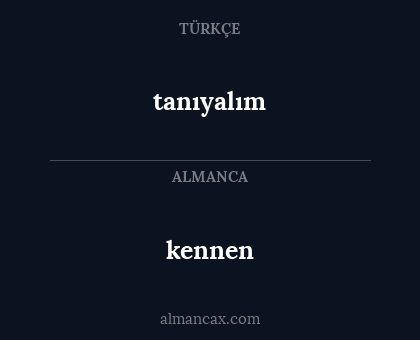 tanıyalım - kennen