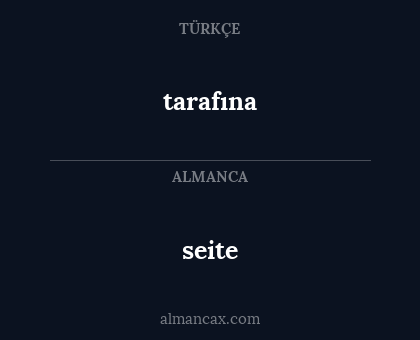 seite - tarafına