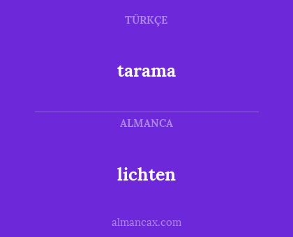 tarama - lichten