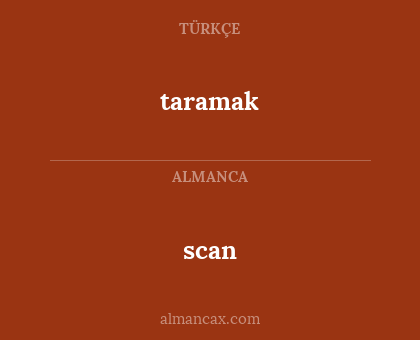taramak - scan