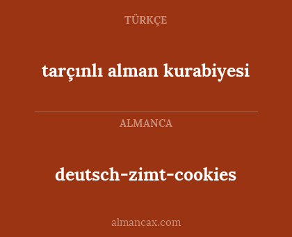 deutsch-zimt-cookies - tarçınlı alman kurabiyesi