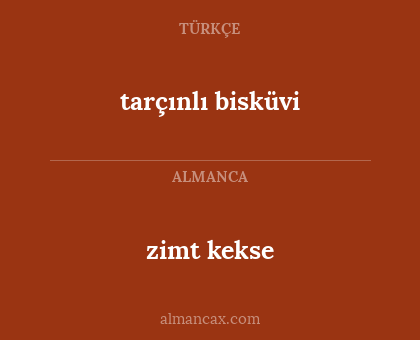 tarçınlı bisküvi - zimt kekse