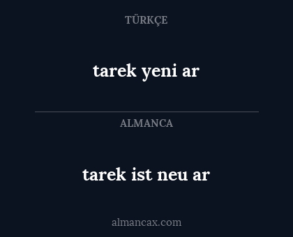 tarek ist neu ar - tarek yeni ar