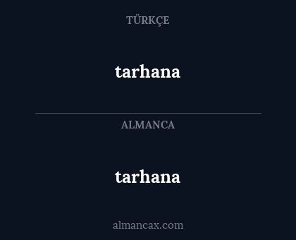 tarhana - tarhana