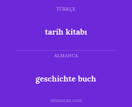 tarih kitabı - geschichte buch