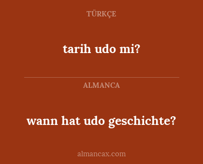 wann hat udo geschichte? - tarih udo mi?
