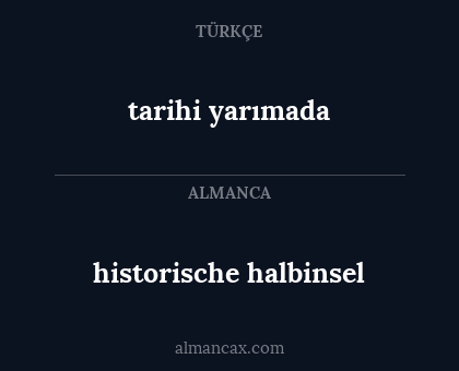 historische halbinsel - tarihi yarımada