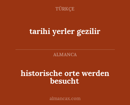 tarihi yerler gezilir - historische orte werden besucht