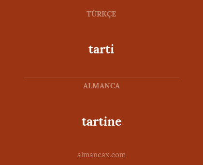 tartine - tarti