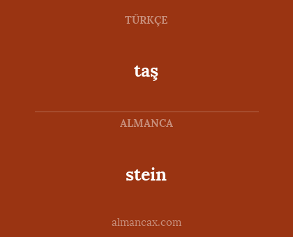 taş - stein