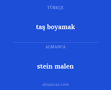 taş boyamak - stein malen