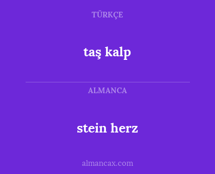 stein herz - taş kalp