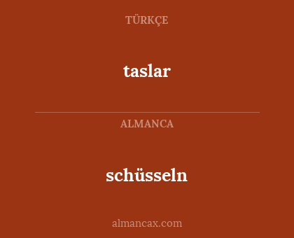 taslar - schüsseln