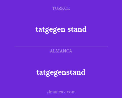 tatgegen stand - tatgegenstand