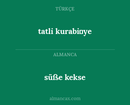 tatli kurabi̇ye - süße kekse