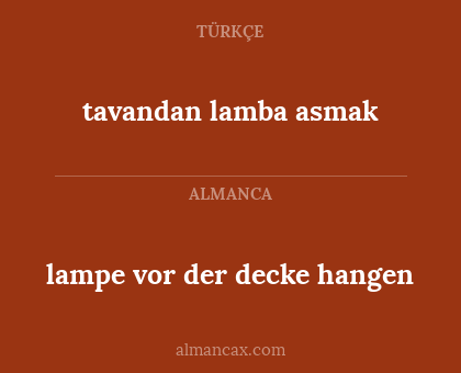 lampe vor der decke hangen - tavandan lamba asmak