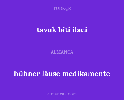 hühner läuse medikamente - tavuk biti ilaci