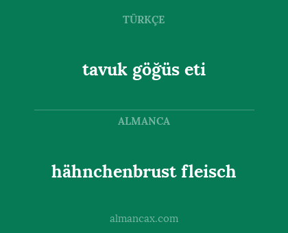 hähnchenbrust fleisch - tavuk göğüs eti