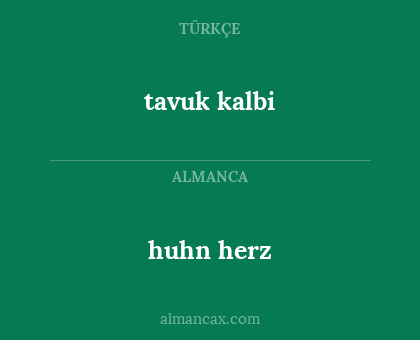 huhn herz - tavuk kalbi