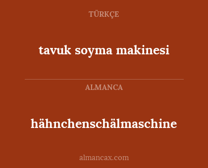 hähnchenschälmaschine - tavuk soyma makinesi