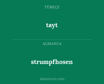 tayt - strumpfhosen