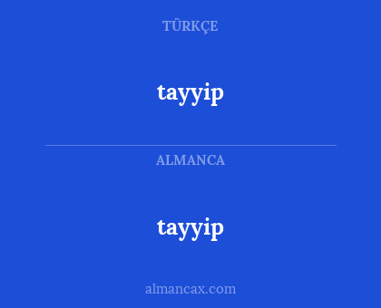tayyip - tayyip