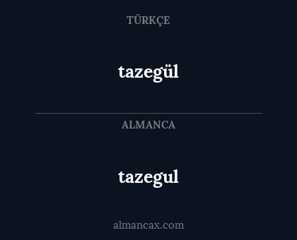 tazegul - tazegül