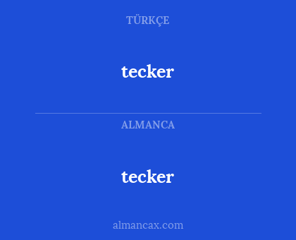 tecker - tecker
