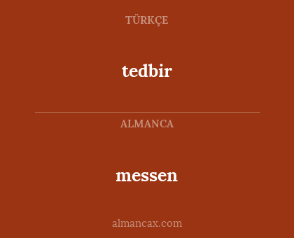 messen - tedbir