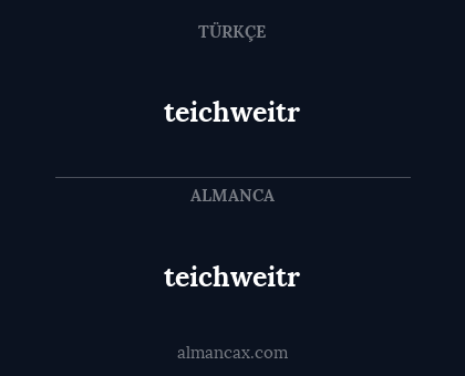 teichweitr - teichweitr