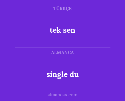 single du - tek sen