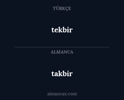 takbir - tekbir