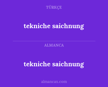 tekniche saichnung - tekniche saichnung