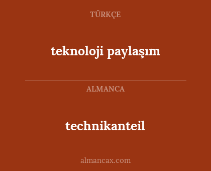 technikanteil - teknoloji paylaşım