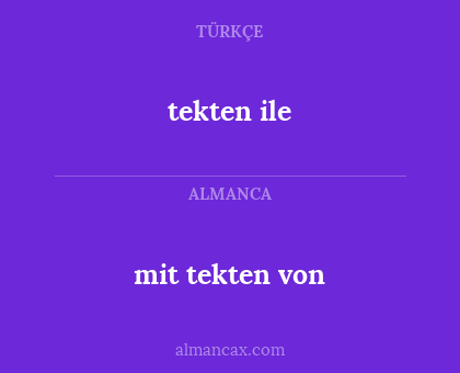 mit tekten von - tekten ile