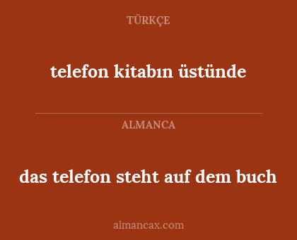 telefon kitabın üstünde - das telefon steht auf dem buch