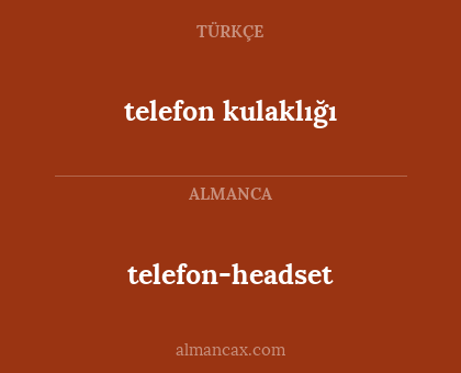 telefon kulaklığı - telefon-headset