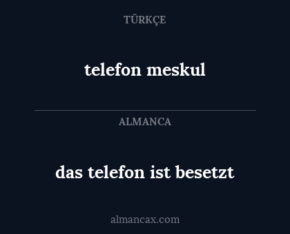 telefon meskul - das telefon ist besetzt