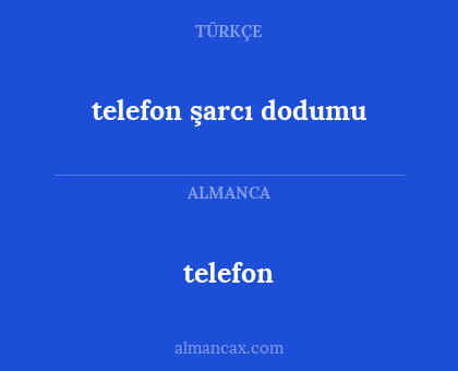 telefon - telefon şarcı dodumu