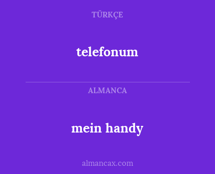 mein handy - telefonum