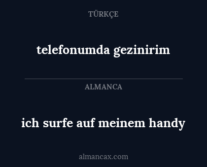 ich surfe auf meinem handy - telefonumda gezinirim