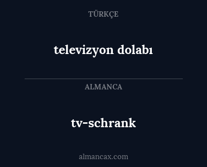televizyon dolabı - tv-schrank