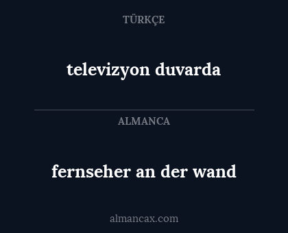 televizyon duvarda - fernseher an der wand