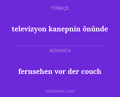 televizyon kanepnin önünde - fernsehen vor der couch