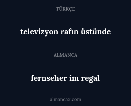 fernseher im regal - televizyon rafın üstünde